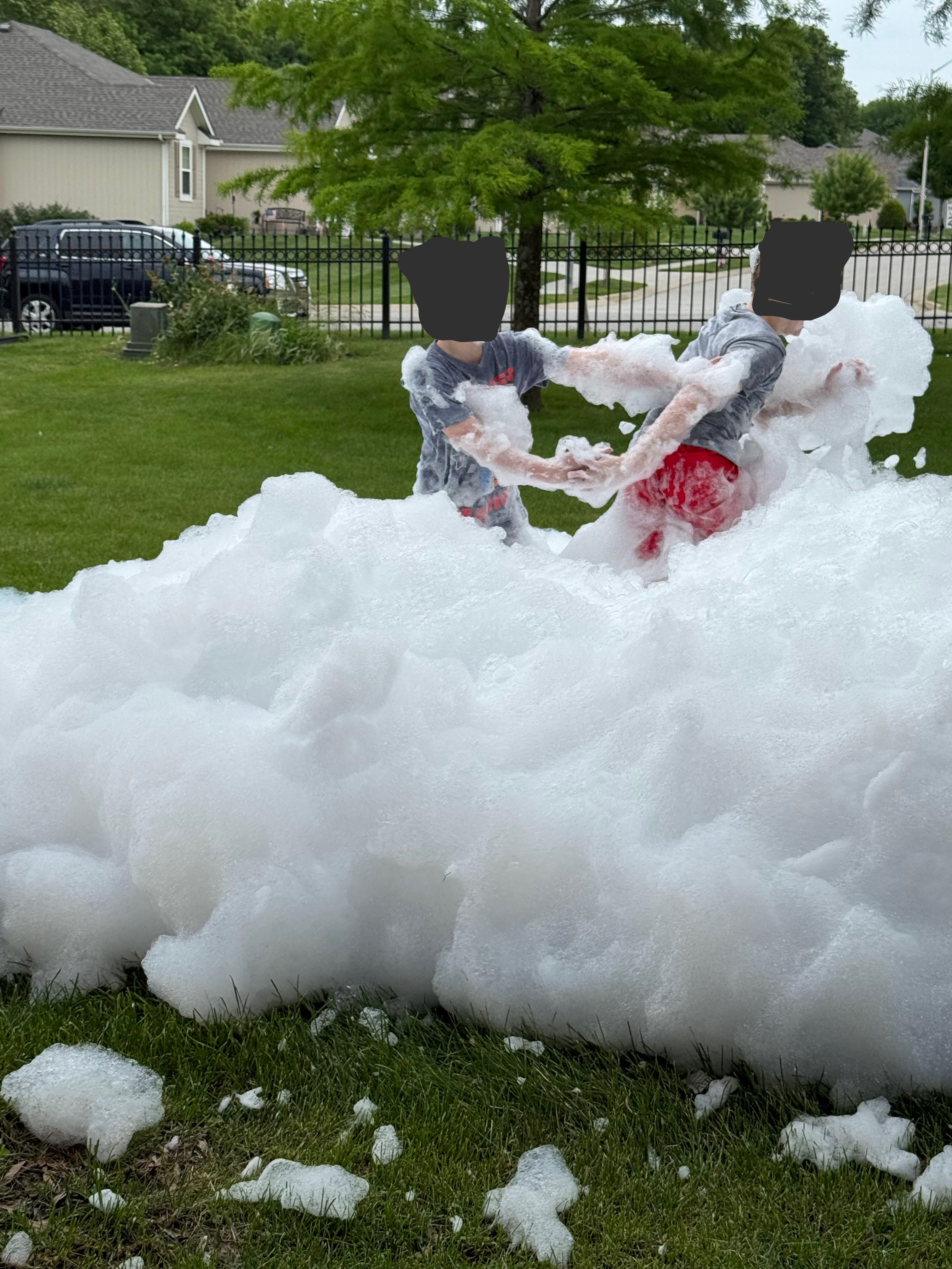 Foam cannon party in the Northland